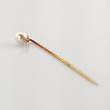 Krawatten- oder Hutnadel mit Perle und Diamant