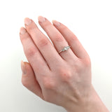 Silber Ring mit funkelnden Zirkonia