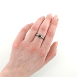 Filigraner Silberring mit Onyx