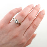 Solitärring aus Weißgold mit Diamant (1,25 ct)