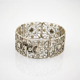 Art-Déco-Armband aus Silber in filigraner Handarbeit