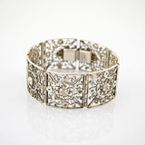 Art-Déco-Armband aus Silber in filigraner Handarbeit