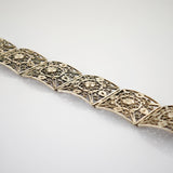 Art-Déco-Armband aus Silber in filigraner Handarbeit