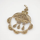 Orientalischer Filigran-Anhänger aus Silber, um 1950