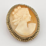 Antike Muschelgemme als Brosche & Anhänger