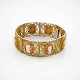 Filigranes Armband mit Kamee-Medaillons