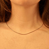 Klassische Venezianerkette aus Silber