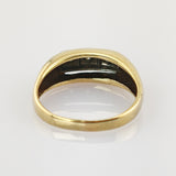 Moderner Diamant-Ring aus Gold – Herrenring