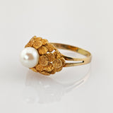 Eleganter Perlenring im Vintage-Stil – Gold