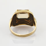 Art Déco-Ring aus Gold mit Citrin – antiker Goldring