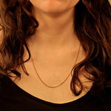 Vergoldete Silber-Flachpanzerkette