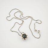 Klassisches Weißgold Set mit Diamanten mit Kette, Anhänger und Ring