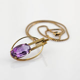 Kette mit Amethyst Anhänger aus Gold