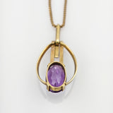 Kette mit Amethyst Anhänger aus Gold