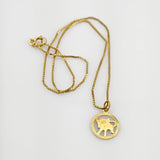 Sternzeichen Stier Kette mit Anhänger aus Gold