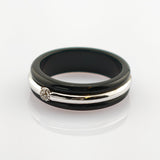 Markanter Silberring mit Diamanten