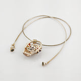 Vintage Silberanhänger mit bunten Edelsteinen, um 1980