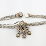 Filigraner Trachtenschmuck aus Silber mit Granaten, um 1950