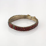 Antiker Granat-Armreif in Tombak, um 1900