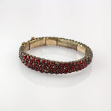 Antiker Granat-Armreif in Tombak, um 1900