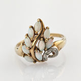 Goldschmuck-Set mit Opalen und Diamanten, um 1970