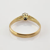 Klassischer Solitär-Ring aus Gold mit Brillant ca. 0,20 ct, um 1930