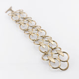 Silber Gliederarmband im Mid-Century-Stil