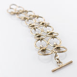 Silber Gliederarmband im Mid-Century-Stil