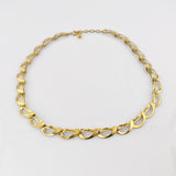 Gold-Collier mit geometrische Glieder um 1960