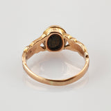 Jugendstil-Ring aus Roségold mit Heliotrop
