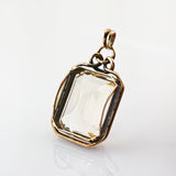 Jugendstil-Anhänger aus Gold mit großem Citrin