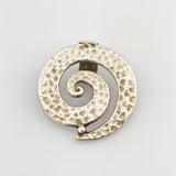 Silberanhänger mit Spiralform, um 1970