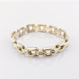 Markantes Rolloketten-Armband aus Silber
