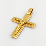 Kruzifix-Anhänger aus feinstem Gelbgold