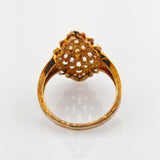 Ring Silber vergoldet im Stil der Mid-Century