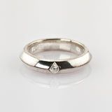 Silber Bandring mit Akzentstein