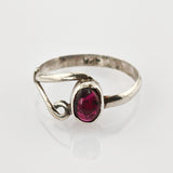 Ring mit Amethyst-Cabochon