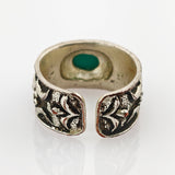 Silberring mit türkisfarbenem Cabochon