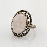 Silberring mit Rosenquarz