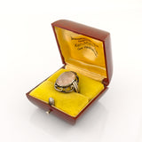 Silberring mit Rosenquarz