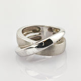Silber Ring mit verschlungener Form, um 1990