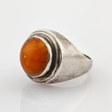 Silberring mit Bernstein