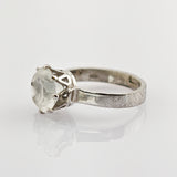 Silber Ring mit großem Bergkristall