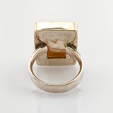 Silber Ring mit Perlmuttplatte