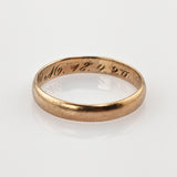 Trauring aus Gold datiert 1920