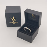 JOOP! Silber Ring mit umlaufendem blauem Spinell