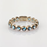 JOOP! Silber Ring mit umlaufendem blauem Spinell