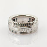 JOOP! Silber Ring mit Rillenstruktur, modernes Design um 2000