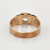 Klassicher Goldring mit Bergkristall