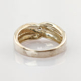Silber Ring mit kleinem Solitärstein
